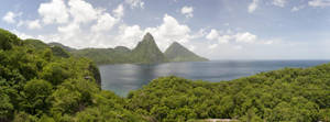 Gorgeous St Lucia Mountain Peaks Wallpaper