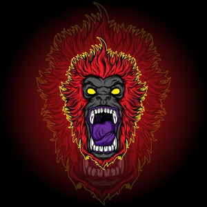 Gorilla Digital Art Wallpaper