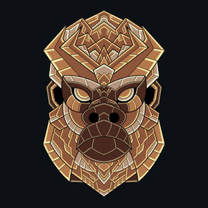 Gorilla Polygon Art Wallpaper