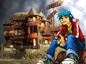 Gorillaz 2d Sitting Wallpaper