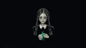 Goth Wednesday Addams Wallpaper