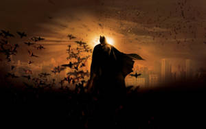 Gotham City Batman And Bats Wallpaper
