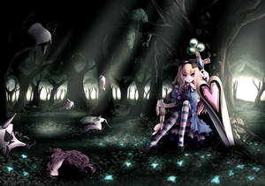 Gothic Anime Alice In Wonderland Wallpaper