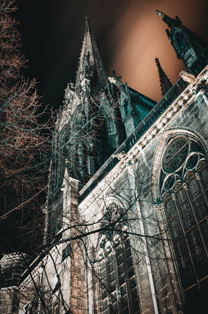 Gothic Architecture Building Low Angle Wallpaper