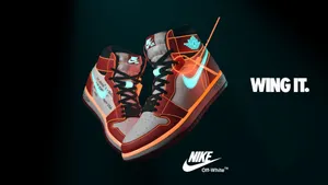 Grab Your Pair Of Off White Jordan 1 Sneakers For A Limited Time Only! Wallpaper