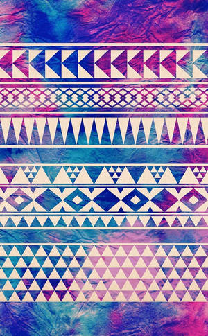 Gradient Tribal Patterns Wallpaper
