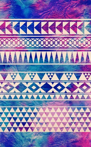 Gradient Tribal Patterns Wallpaper