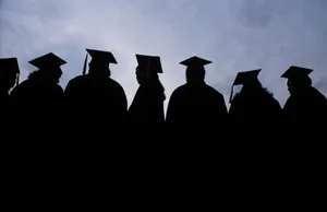 Graduation Rites Silhouette Wallpaper