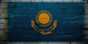 Graffiti On Kazakhstan Brick Wall Wallpaper