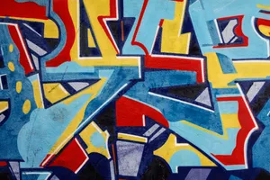 Graffiti Rough Texture Abstract Wallpaper