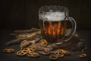 Grains, Pretzels And Beer Wallpaper