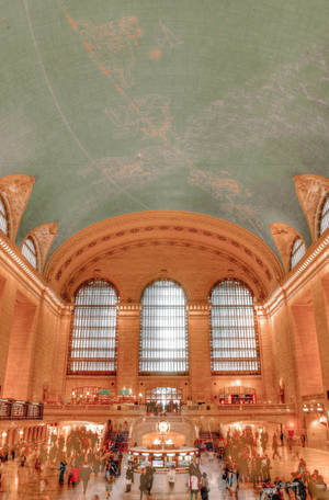 Grand Central Station Filtered Wallpaper