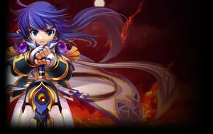 Grand Chase Ronan Red Art Wallpaper