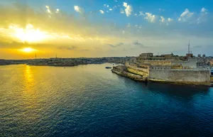Grand Harbour Malta Sunrise Wallpaper