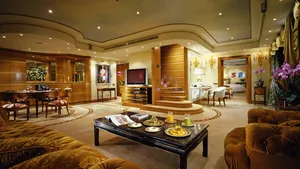 Grand Interior Of Luxury House Apartment Wallpaper