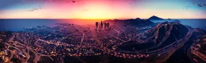 Grand Theft Auto V Los Santos Panoramic View Wallpaper