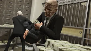 Grand Theft Auto V Stealing Money Wallpaper