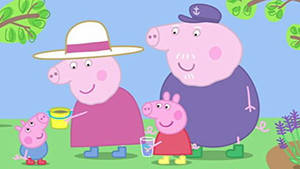 Grandparents With Peppa Pig Ipad Wallpaper