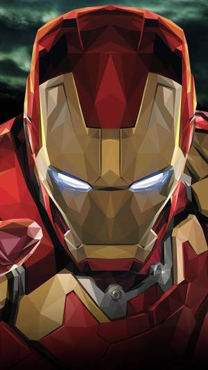 Graphic Art Iron Man Phone Wallpaper