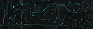 Graphic Design Blue Circuit Board Wallpaper