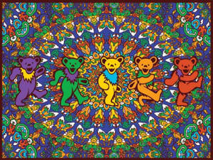Grateful Dead Trippy Bears Wallpaper