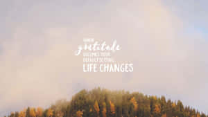 Gratitude Changes Life Wallpaper