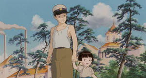 Grave Of The Fireflies Town Wallpaper