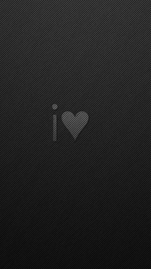 Gray Black Heart Iphone Wallpaper