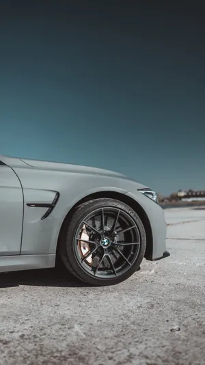 Gray Bmw Car Wheel Wallpaper