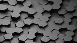 Gray Honeycomb Tiles Wallpaper