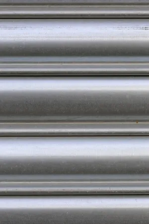 Gray Horizontal Iron Stripes Wallpaper