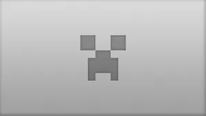 Gray Minecraft Creeper Face Wallpaper