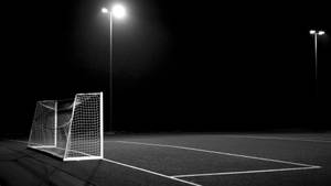 Grayscale Hd Football Net Goal Wallpaper