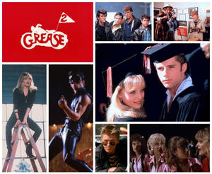 Grease Photograph Collage Wallpaper