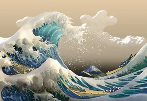 Great Wave Of Kanagawa Japanese Art Wallpaper