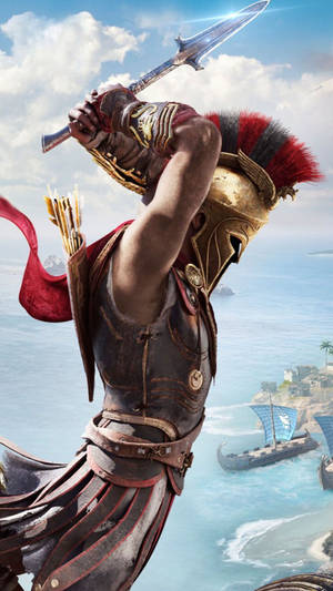 Greek Soldier Odyssey Iphone Wallpaper