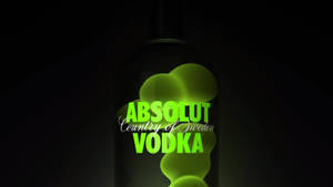 Green Absolut Vodka Sweden Label Wallpaper