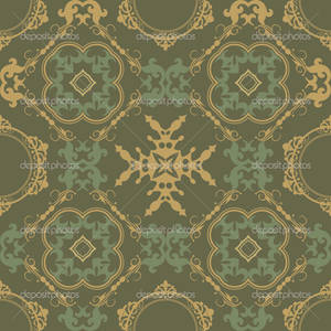 Green And Gold Royal Wallpaper Wallpaper