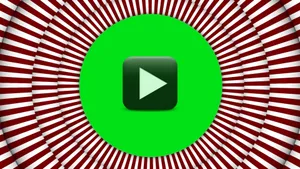 Green Circle Inside Hypnosis Pattern Wallpaper