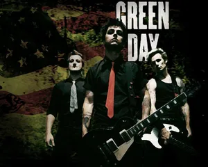 Green Day American Flag Wallpaper