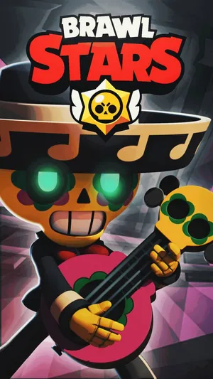 Green-eyed Poco From Brawl Stars Wallpaper