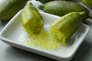 Green Finger Lime Cut Open Wallpaper