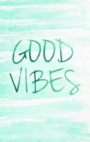 Green Good Vibes Iphone Wallpaper