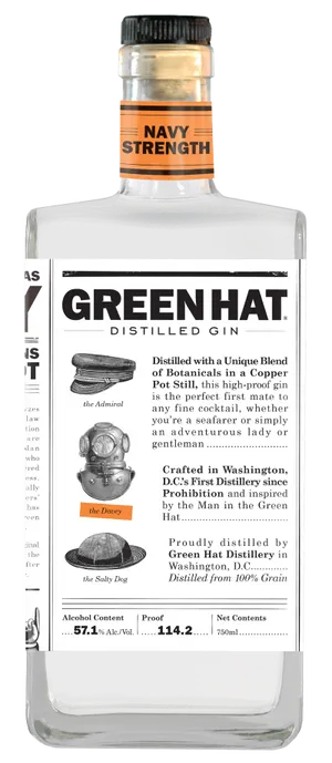 Green Hat Navy Strength Distilled Gin Wallpaper