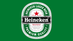 Green Heineken Lager Beer Logo Wallpaper