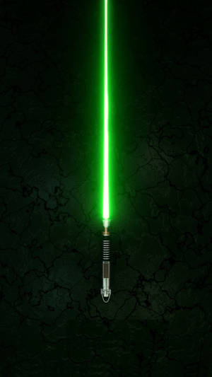 Green Lightsaber In Star Wars Cell Phone Wallpaper
