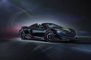 Green-lined Mclaren Spyder Wallpaper