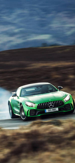 Green Mercedes Benz Iphone Wallpaper