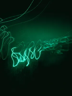 Green Neon Lights Wallpaper