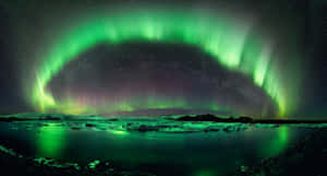 Green Northern Lights Nice Desktop Wallpaper